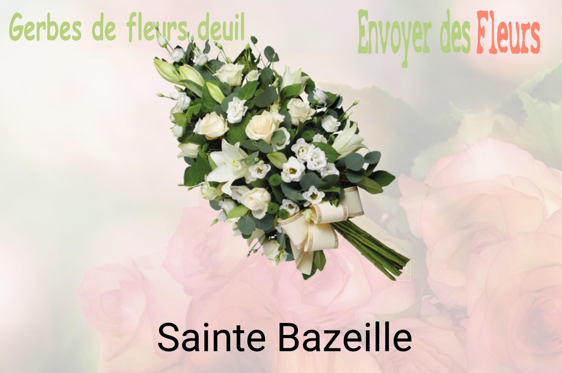 Gerbe de fleurs de deuil livrée à Sainte-Bazeille